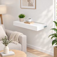 Nightstand styled in a living room setting