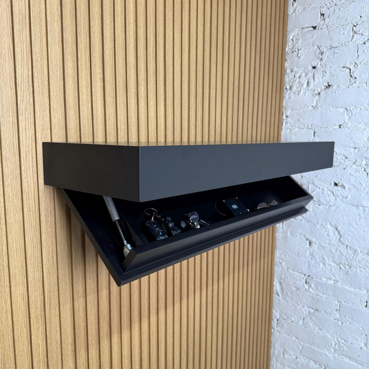 Modern Stealth Floating Security Shelf