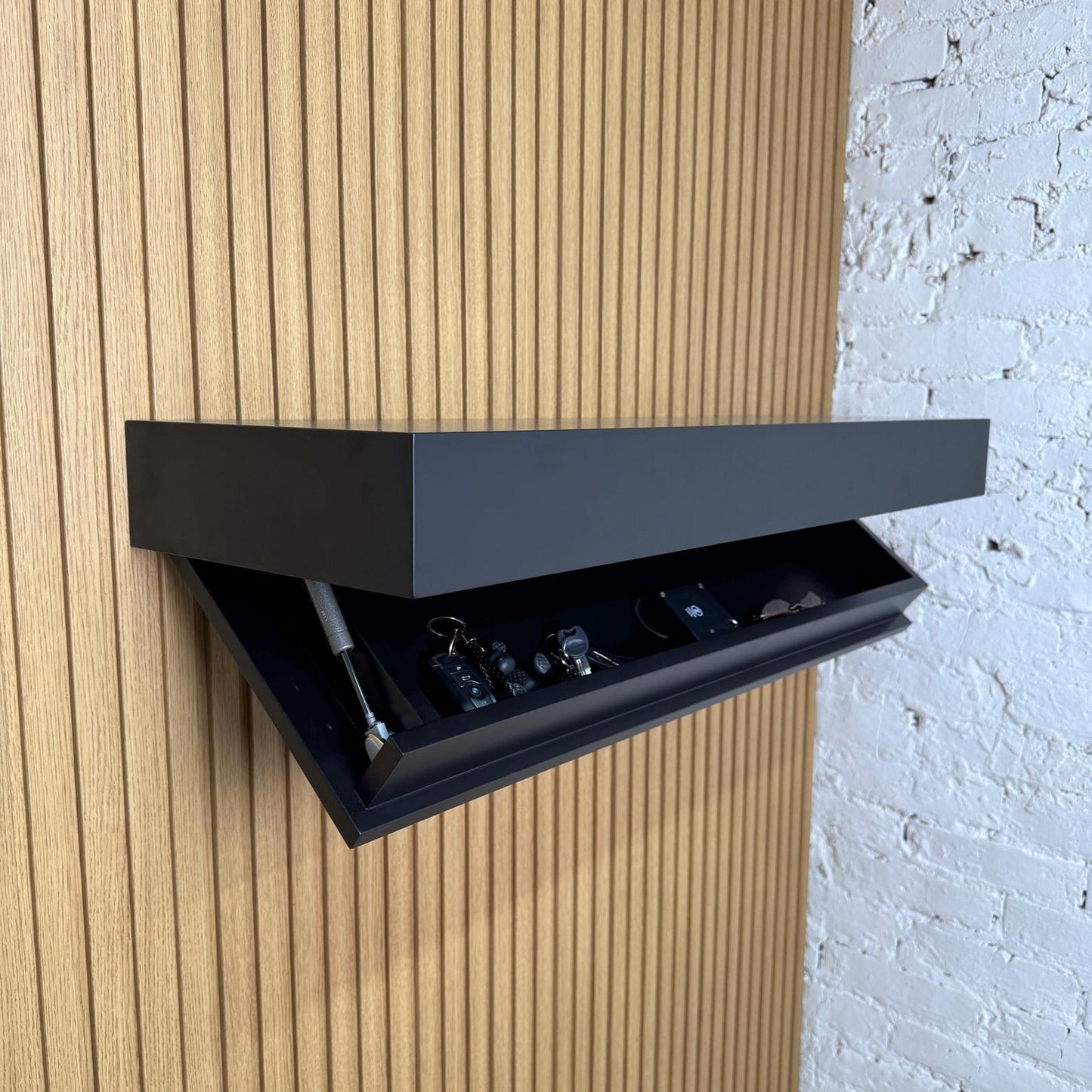 Modern Stealth Floating Security Shelf