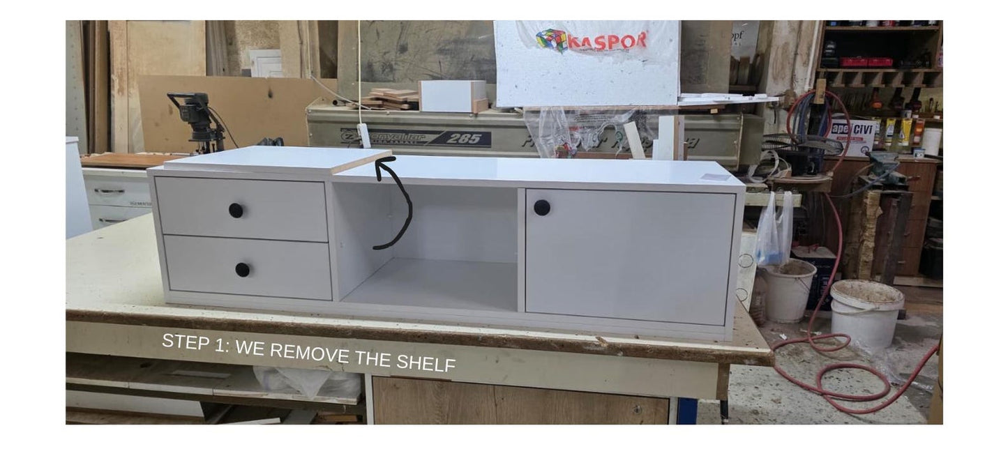Modern Minimalist Hidden Security Console