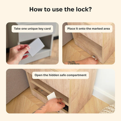 Minimalist RFID Hidden Security Nightstand