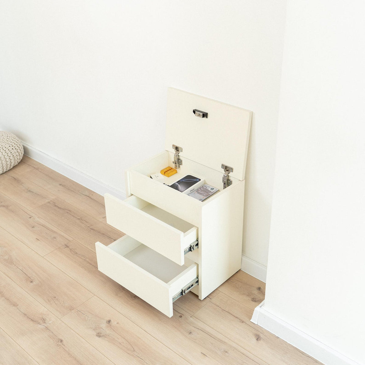 RFID Secure Hidden Vault Nightstand