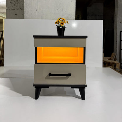 Minimalist LED Hidden Storage Nightstand