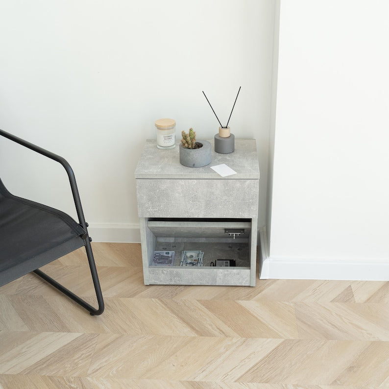 Minimalist RFID Hidden Security Nightstand