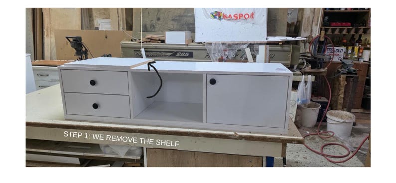 Modern Minimalist Hidden Security Console
