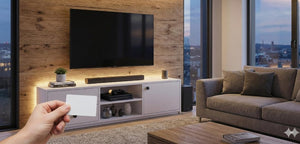 Modern Minimalist Hidden Security Console