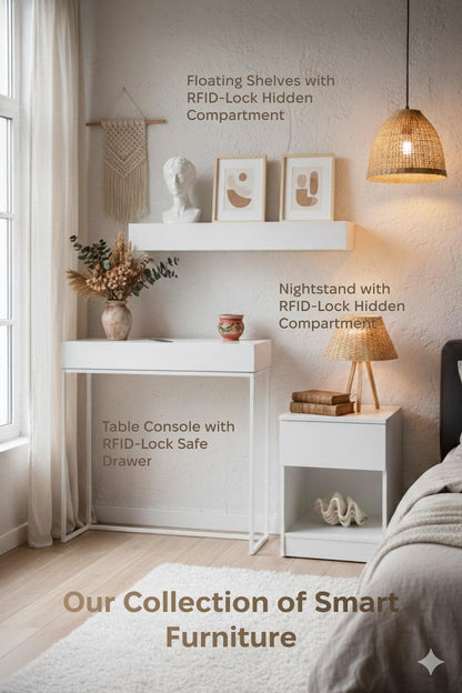 Minimalist RFID Hidden Security Nightstand
