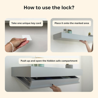 Modern Stealth Floating Security Shelf