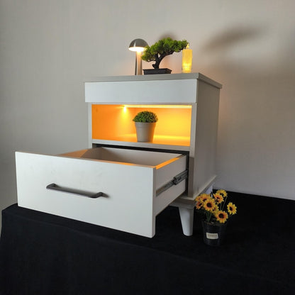 Modern LED Secret Storage Nightstand